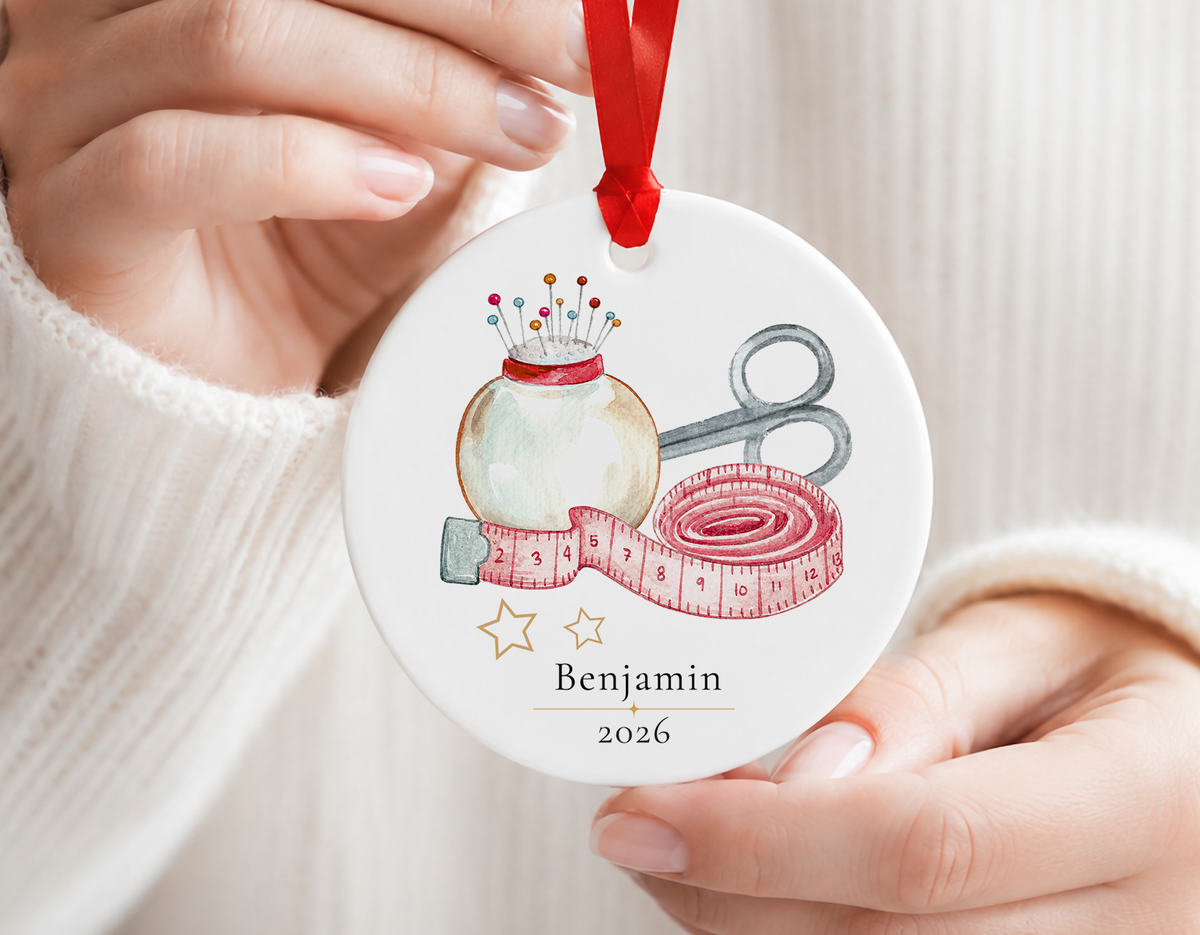 Personalized Seamstress Ornament