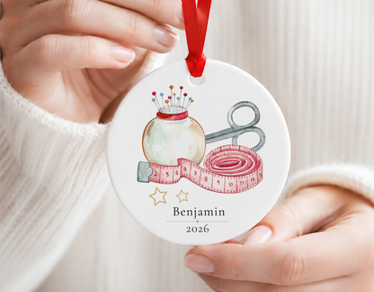 Personalized Seamstress Ornament