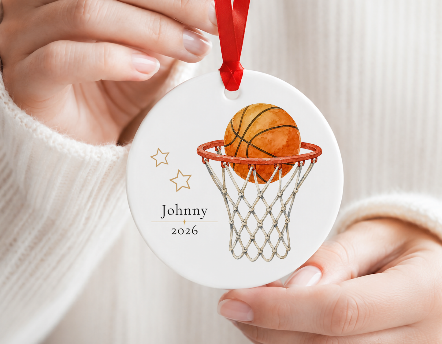 Personalized Basketball Ornament