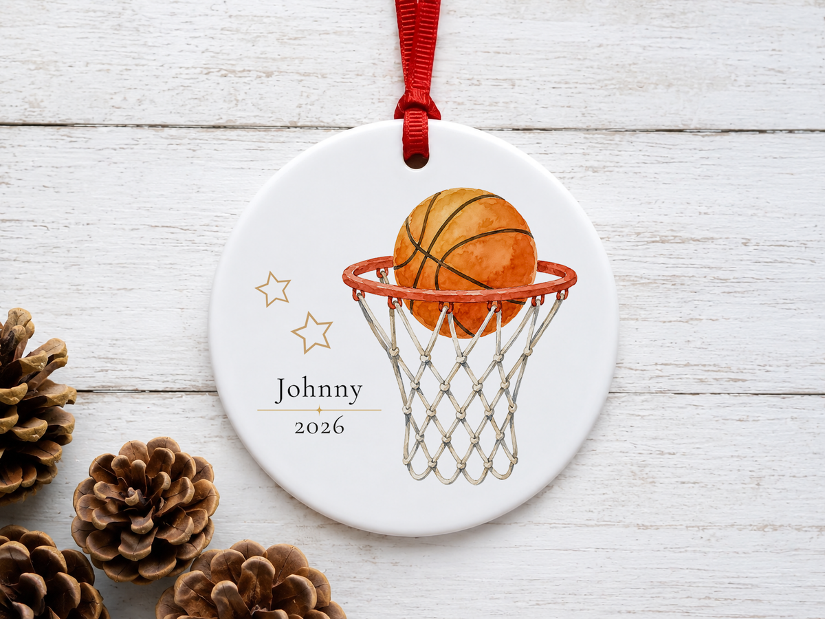 Personalized Basketball Ornament