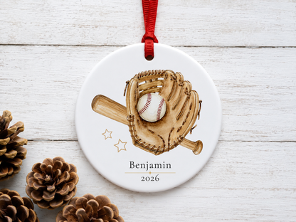 Personalized Baseball Ornament