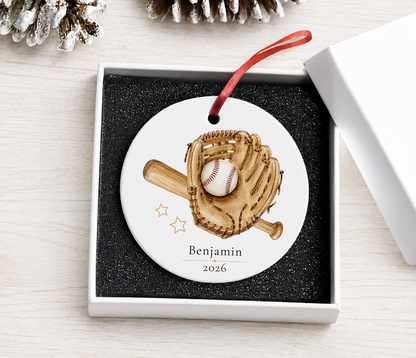 Personalized Baseball Ornament