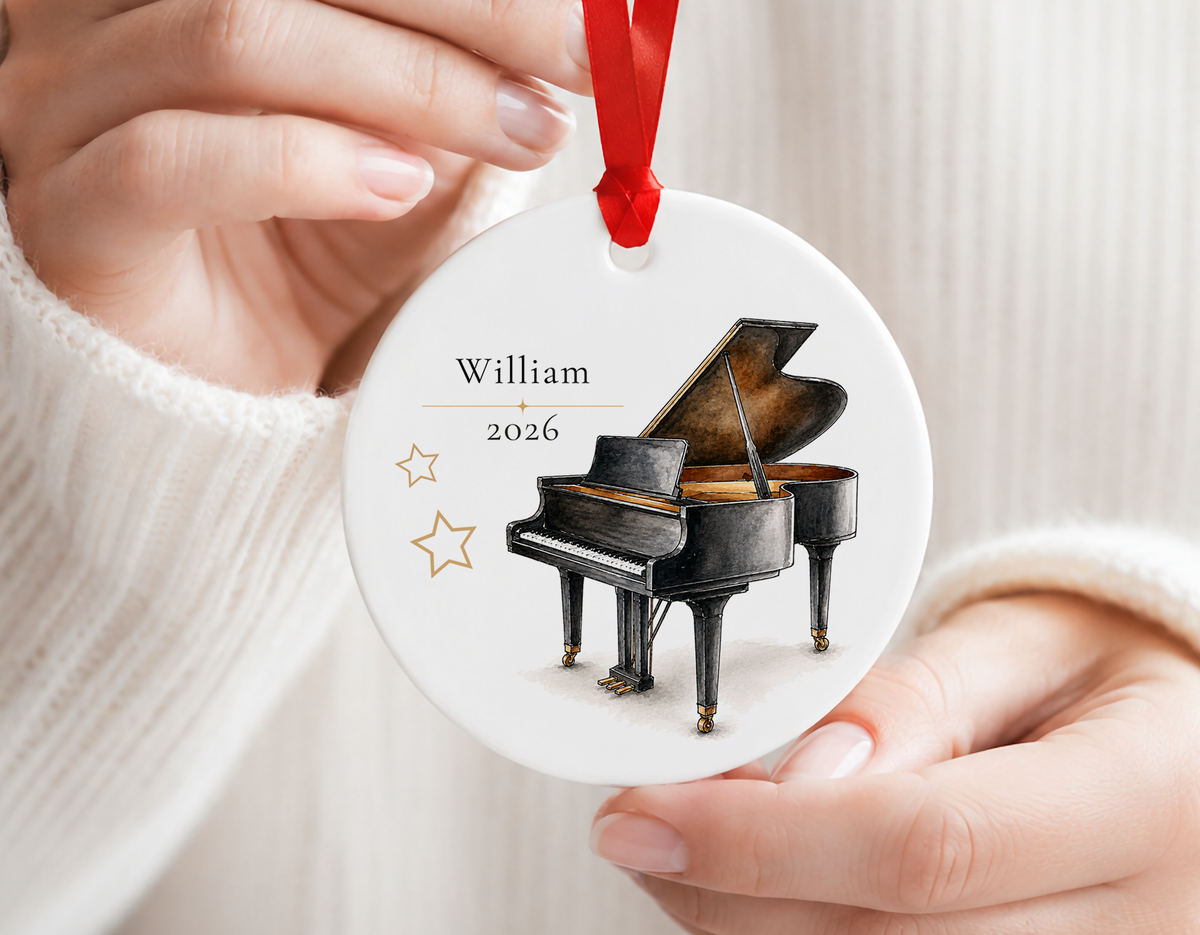Personalized Piano Ornament