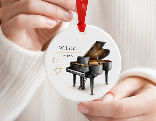 Personalized Piano Ornament