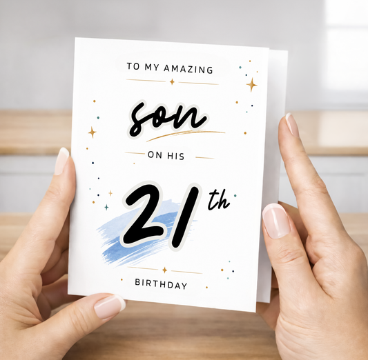 Personalized Birthday Card for Son