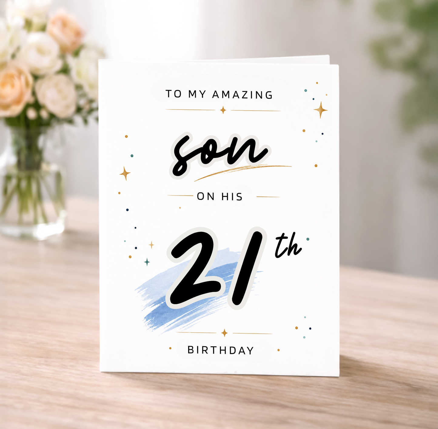 Personalized Birthday Card for Son