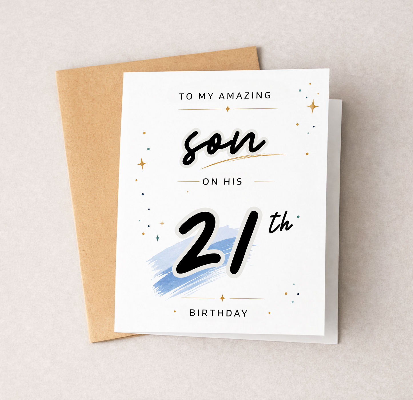 Personalized Birthday Card for Son
