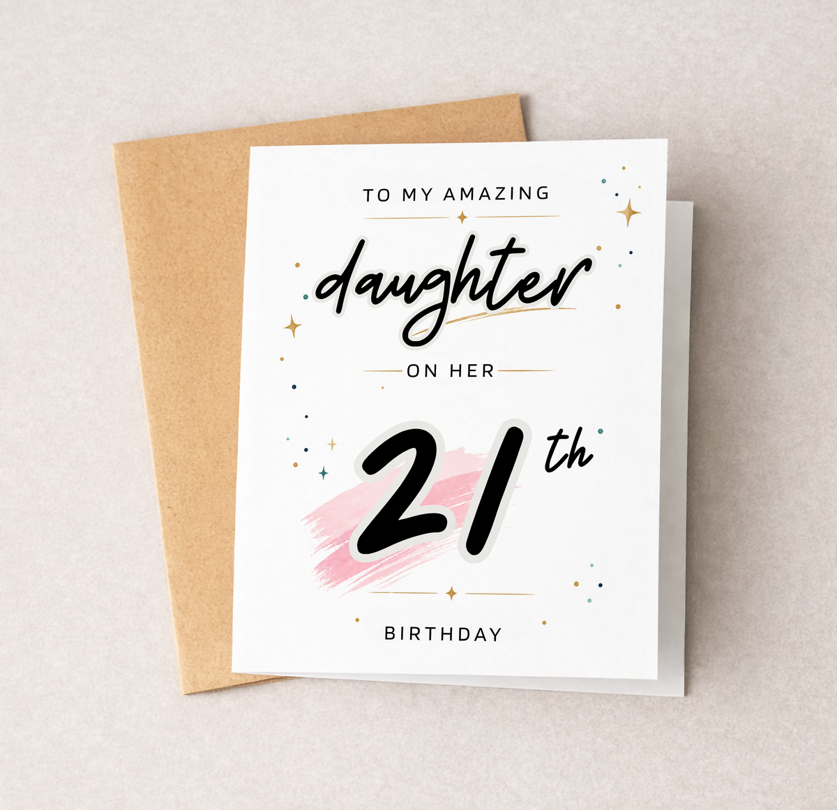Personalized Birthday Card for Daughter