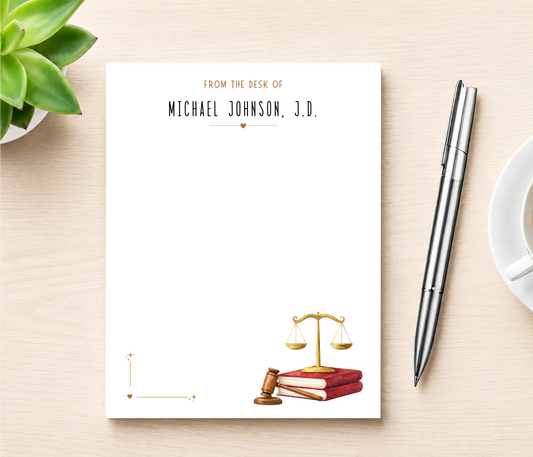Personalized Notepad for Law Graduate
