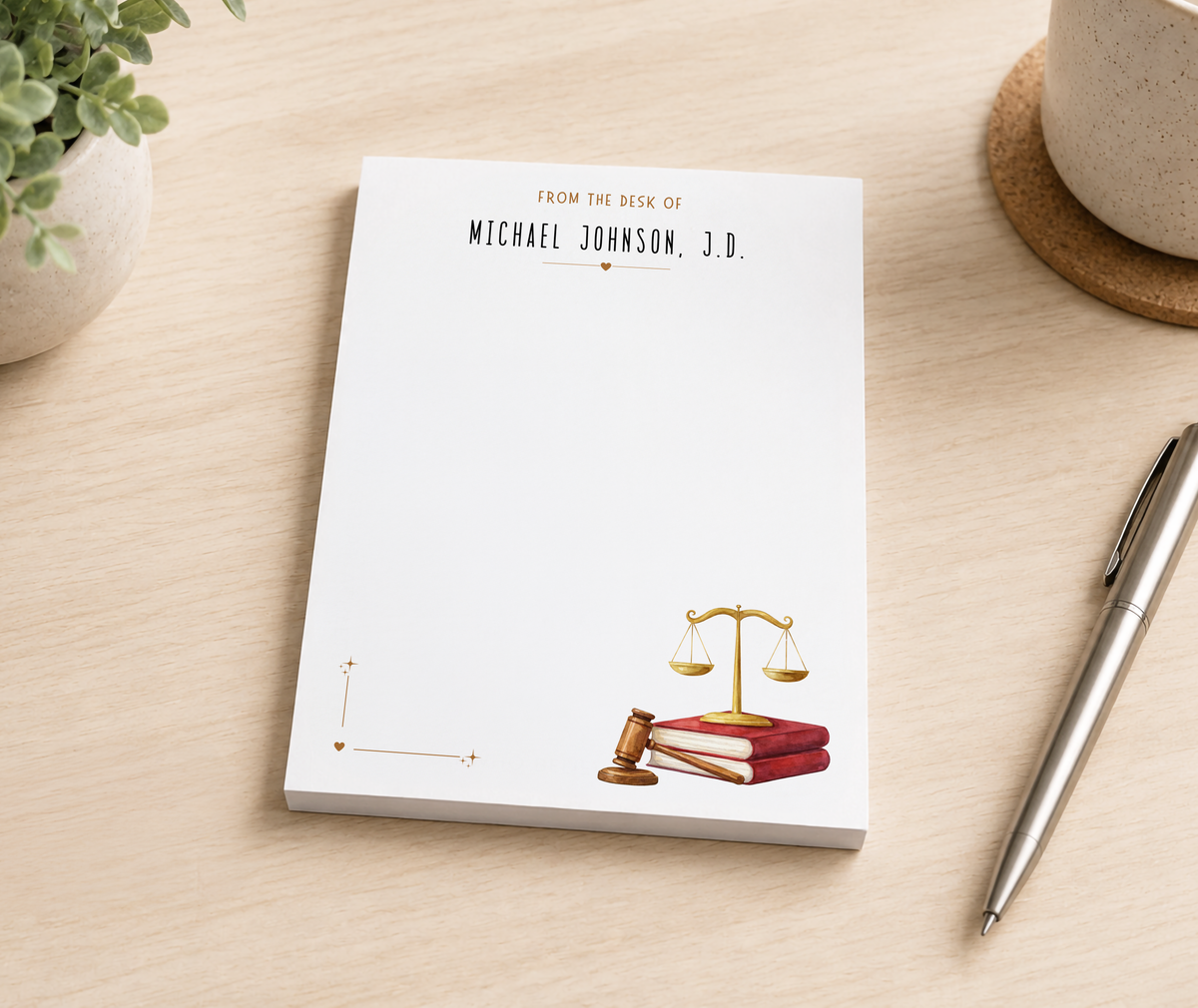 Personalized Notepad for Law Graduate