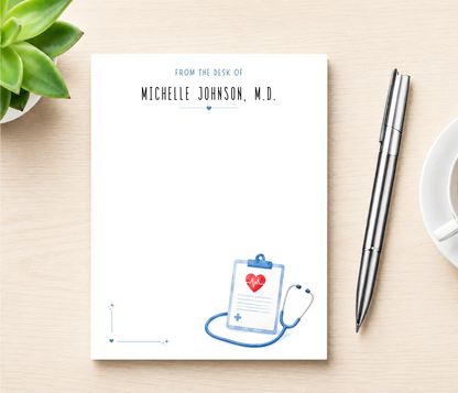Personalized Notepad - Medical Field Stationery