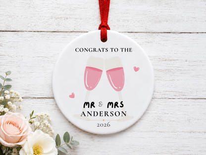 Personalized Ornament for Couple