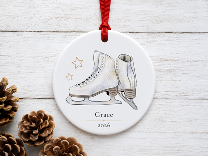 Personalized Ice Skating Ornament