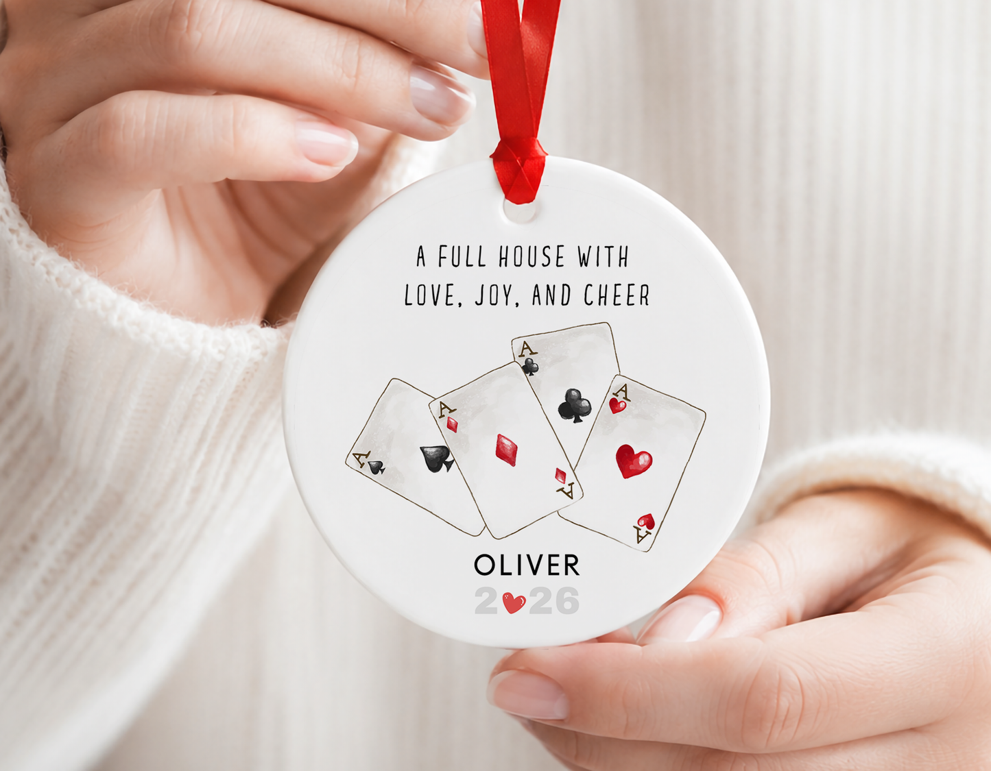 Personalized Poker Ornament