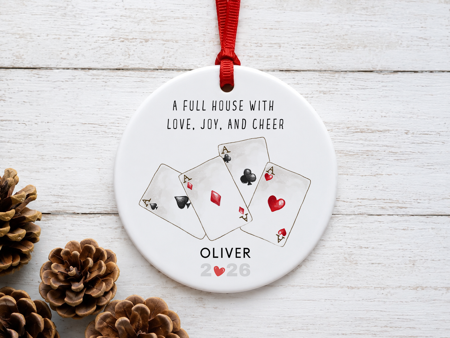 Personalized Poker Ornament