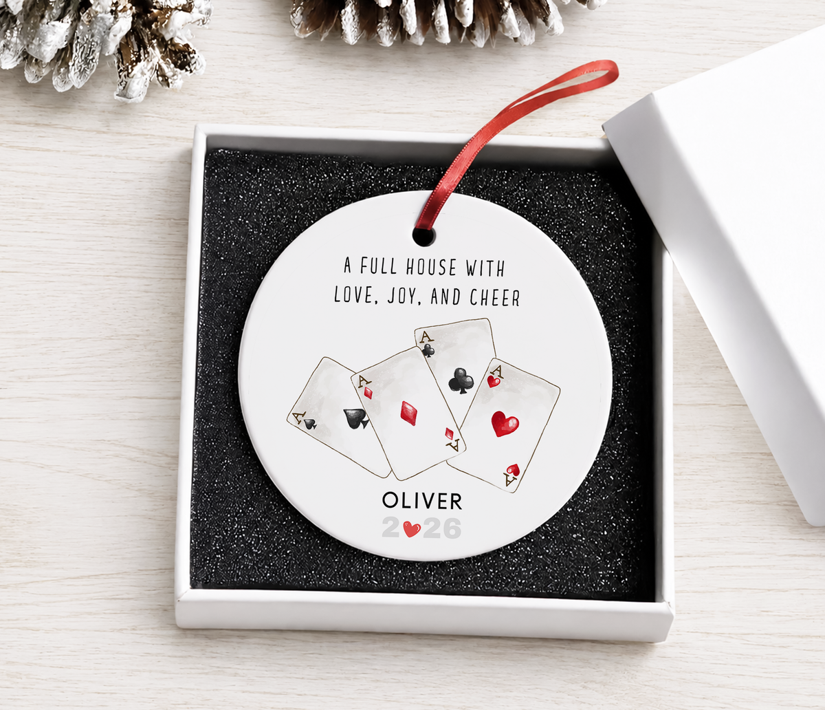 Personalized Poker Ornament