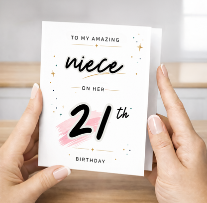 Personalized Birthday Card for Niece
