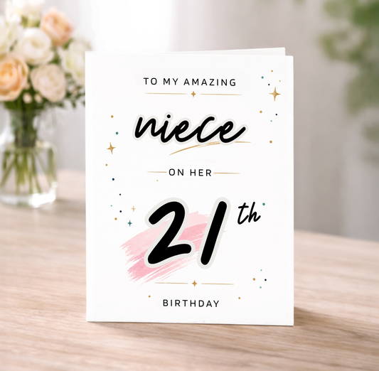 Personalized Birthday Card for Niece