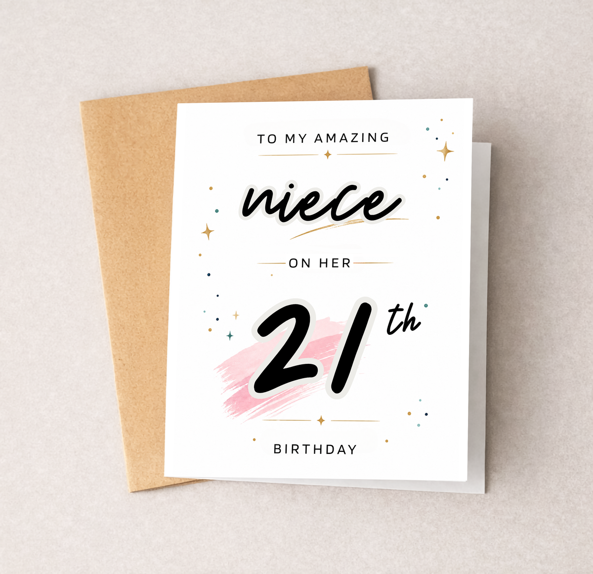 Personalized Birthday Card for Niece