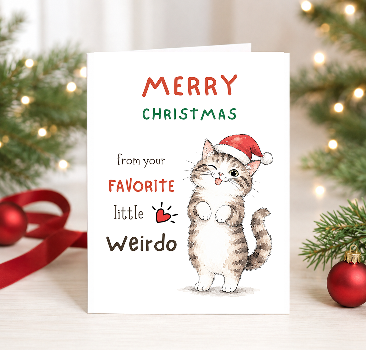 Christmas Card, Playful