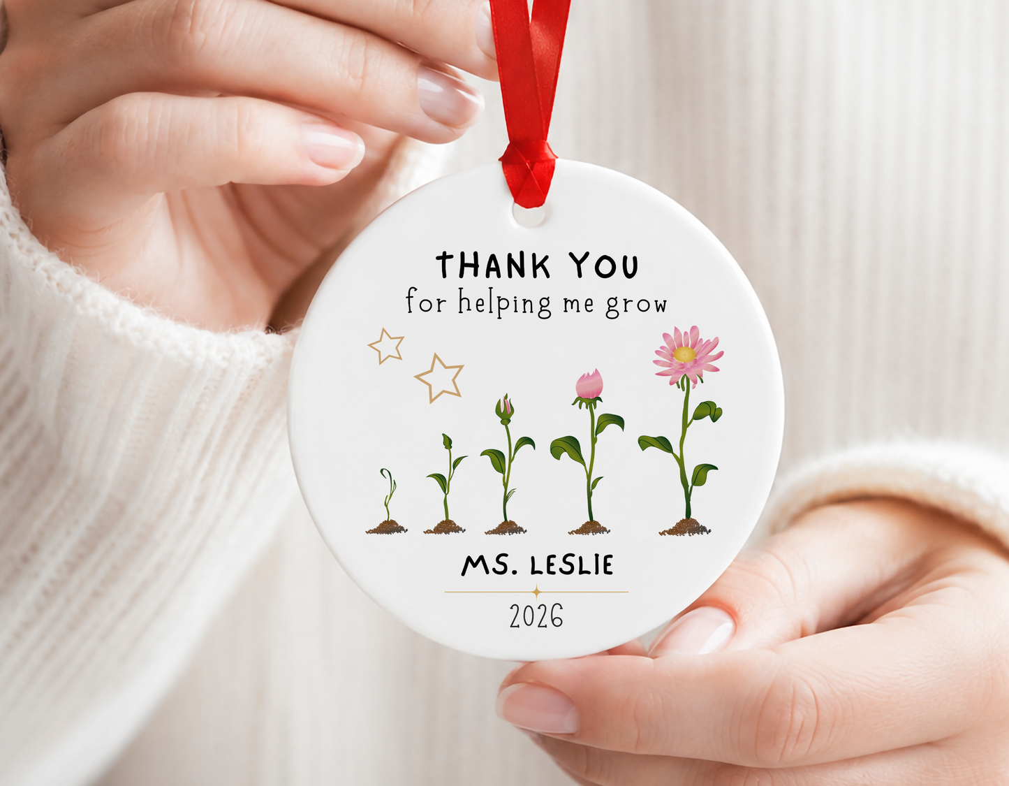 Personalized Ornament for Teachers