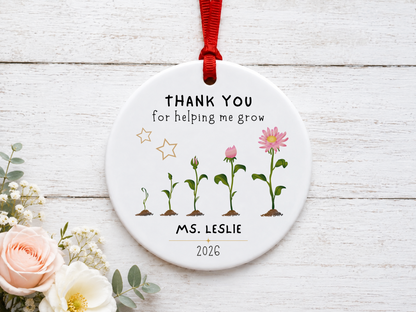 Personalized Ornament for Teachers