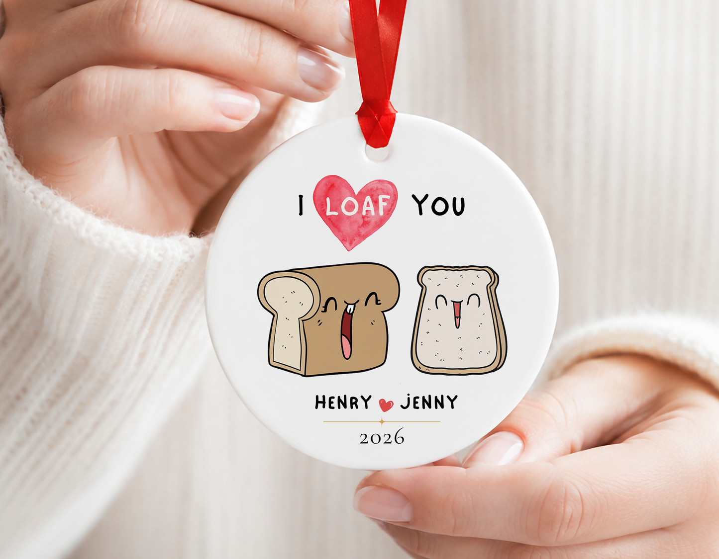 Personalized Ornament, I Love You