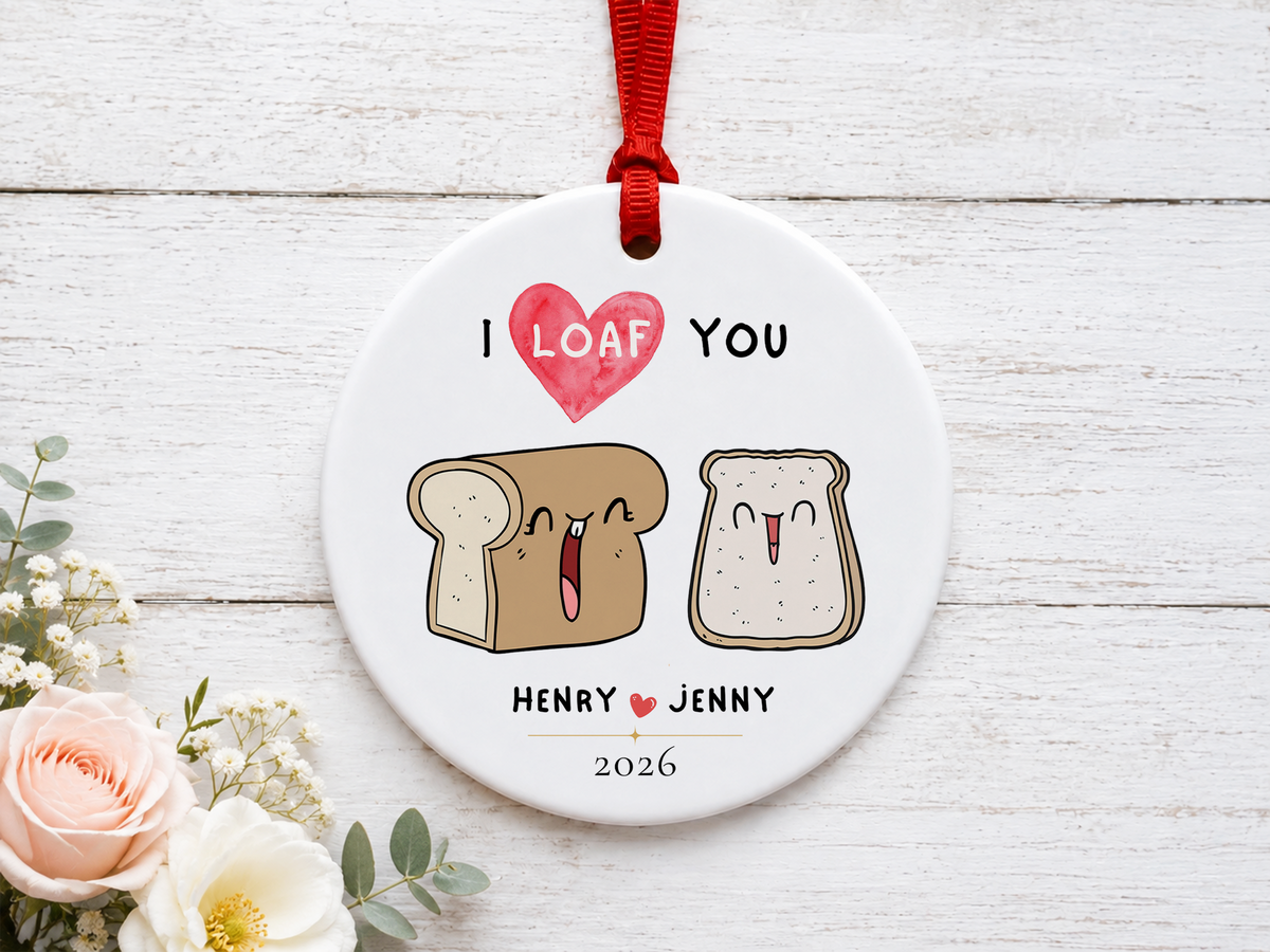 Personalized Ornament, I Love You