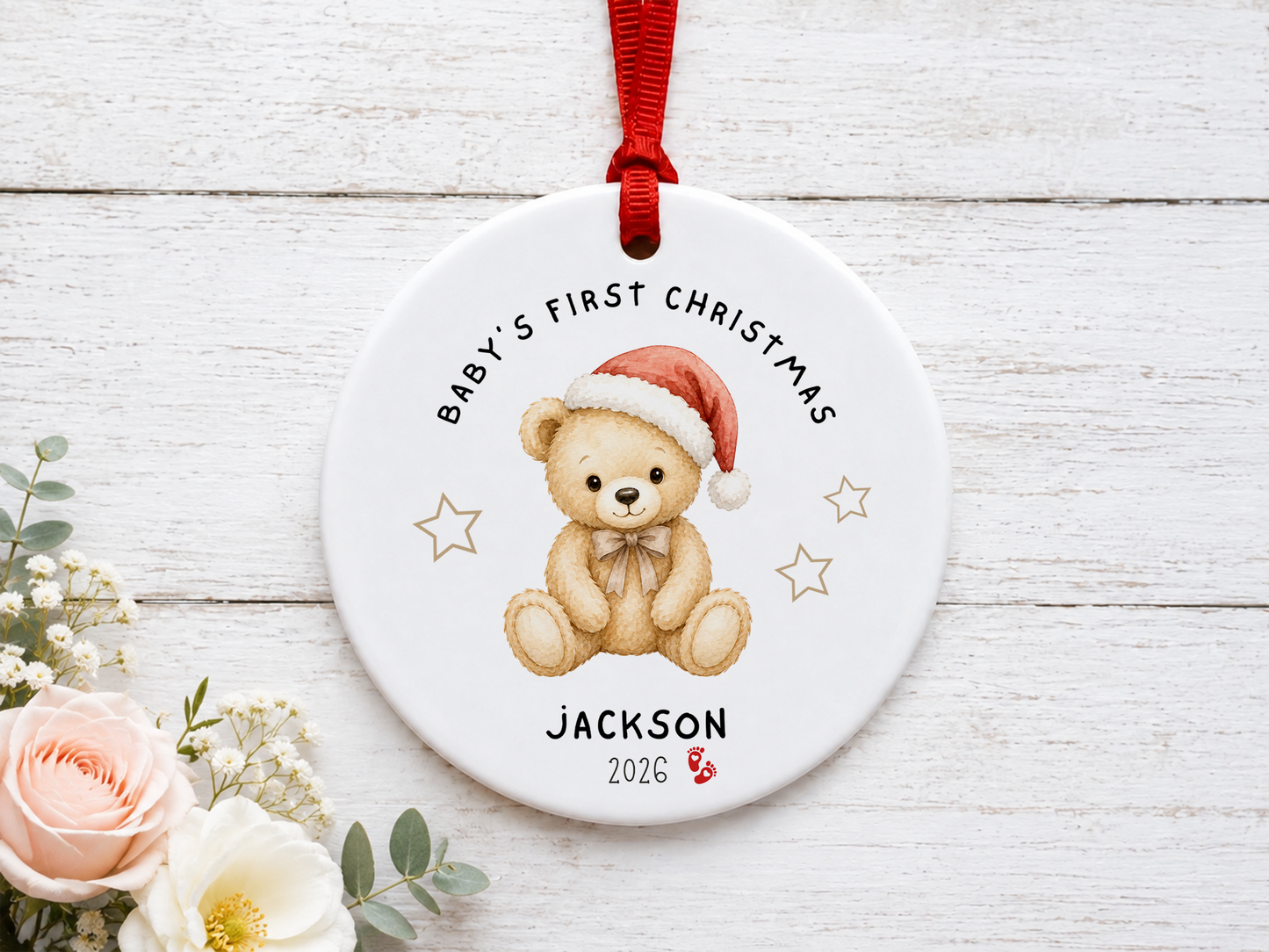 Personalized Ornament for Baby's First Christmas