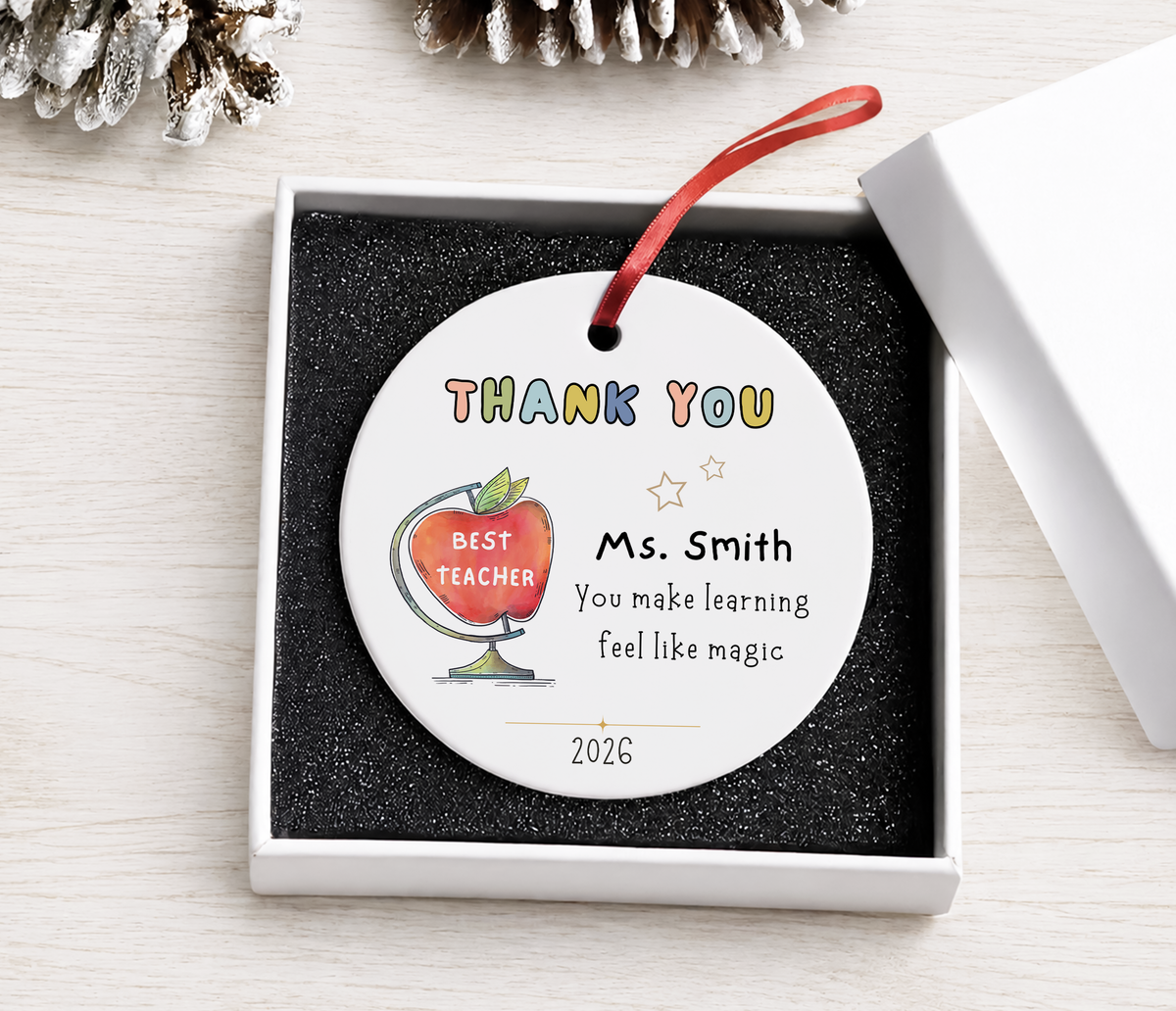 Personalized Ornament for Teachers