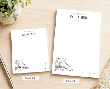 Personalized Ice Skating Notepad