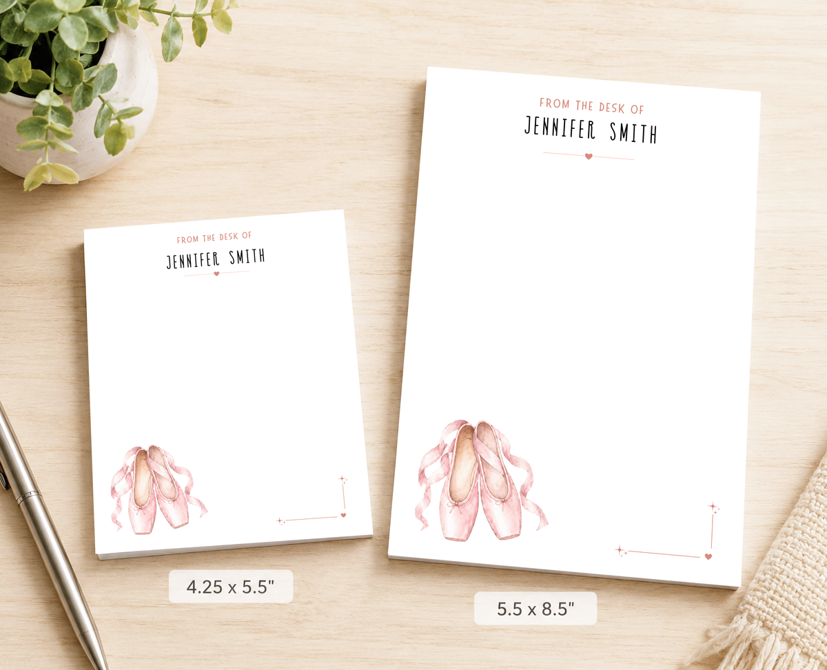 Personalized Ballet Dancer Notepad