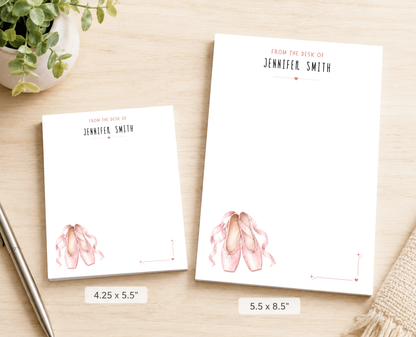 Personalized Ballet Dancer Notepad