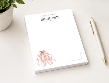 Personalized Ballet Dancer Notepad