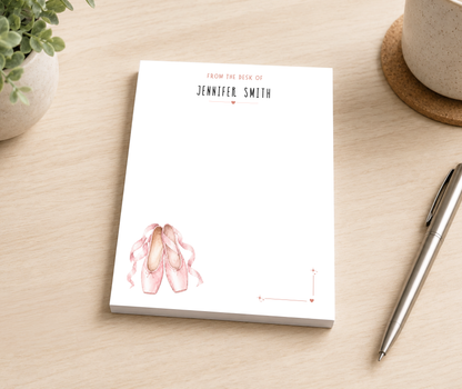 Personalized Ballet Dancer Notepad