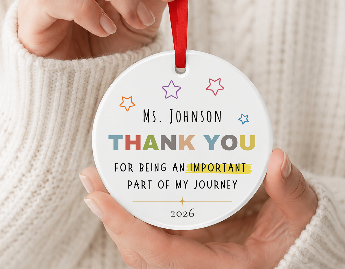 Personalized Thank You Ornament