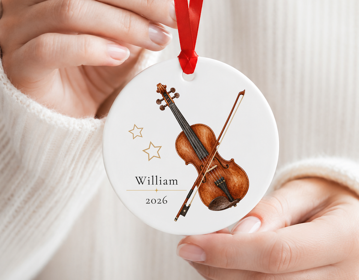 Personalized Violin Ornament