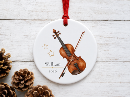 Personalized Violin Ornament