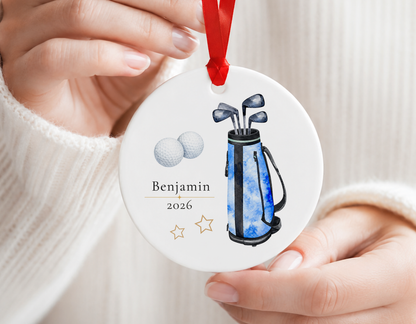 Personalized Golfer Ornament