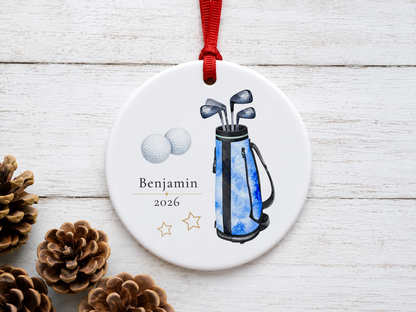 Personalized Golfer Ornament
