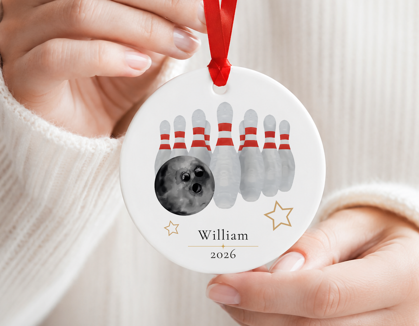 Personalized Bowling Ornament