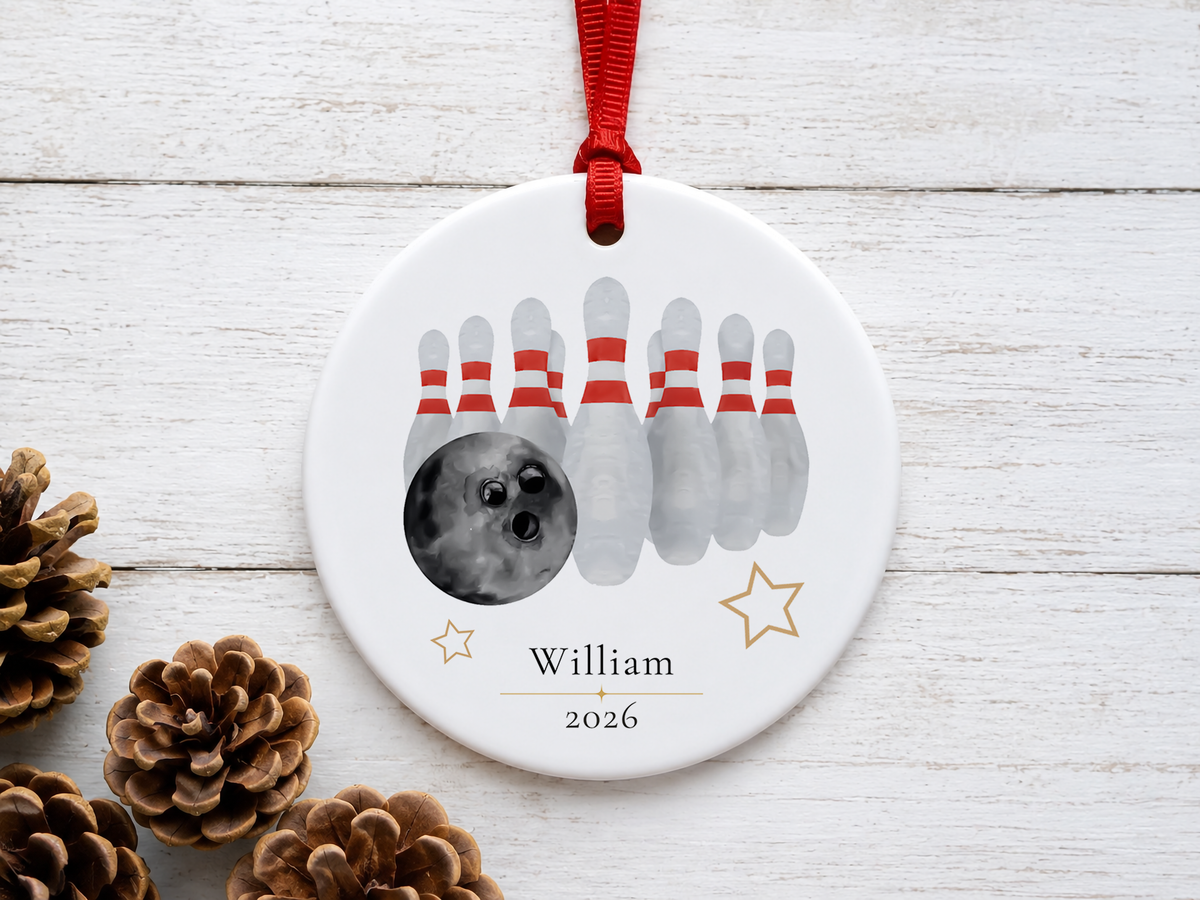 Personalized Bowling Ornament