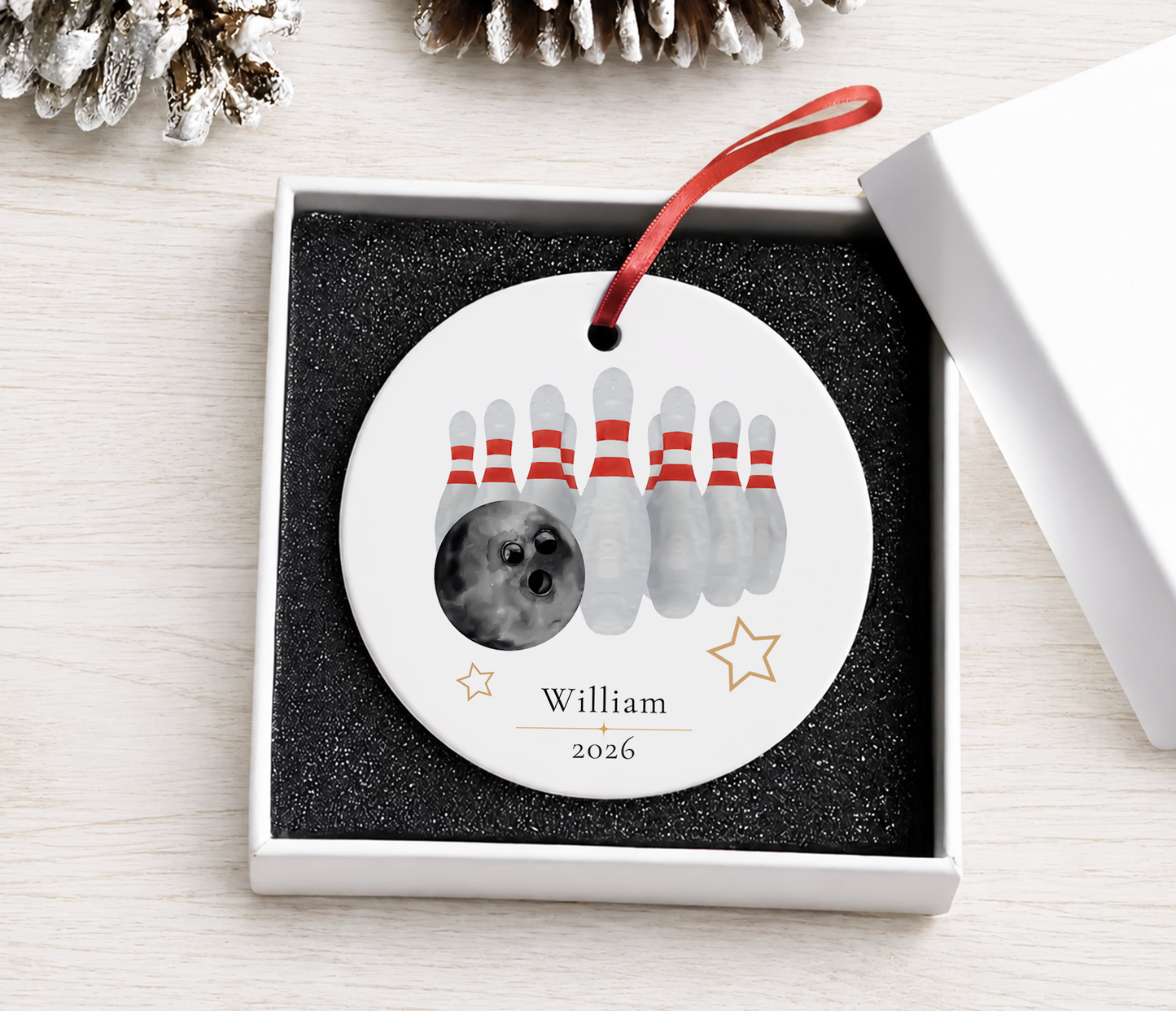 Personalized Bowling Ornament