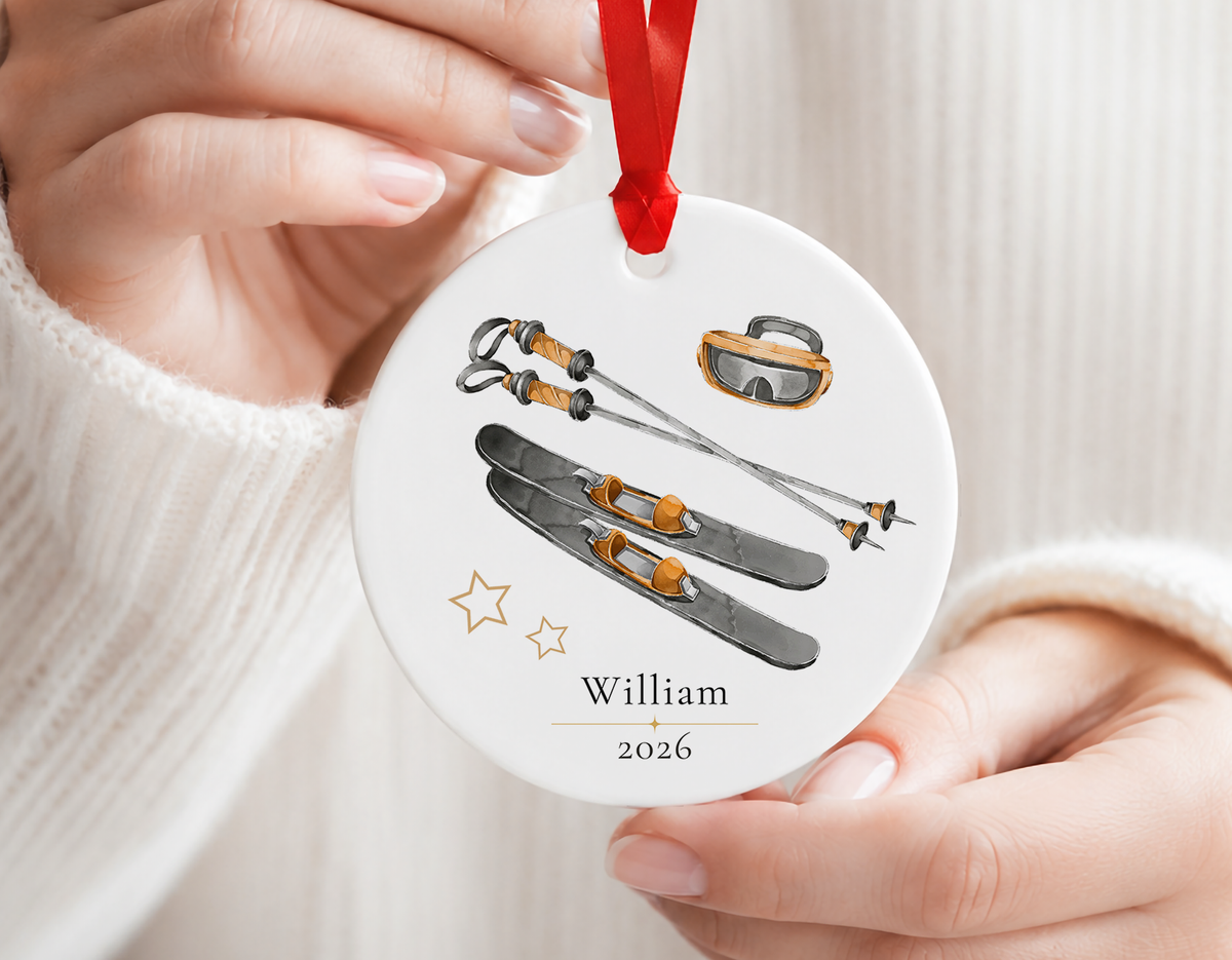 Personalized Ski Ornament