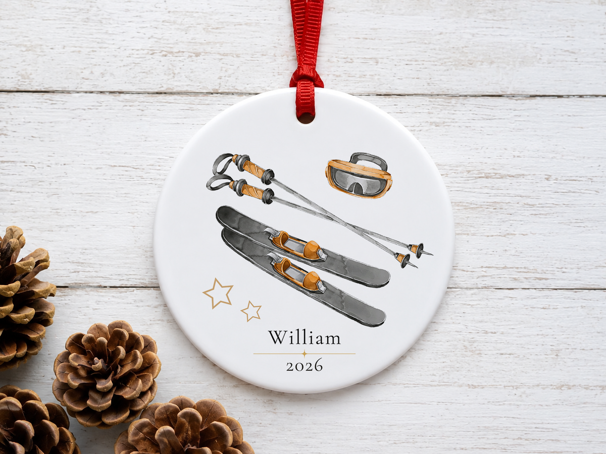 Personalized Ski Ornament