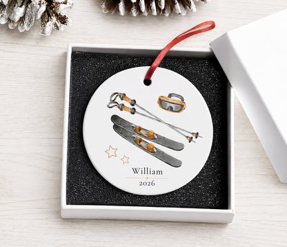 Personalized Ski Ornament