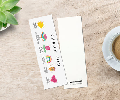 Teacher Appreciation Bookmark