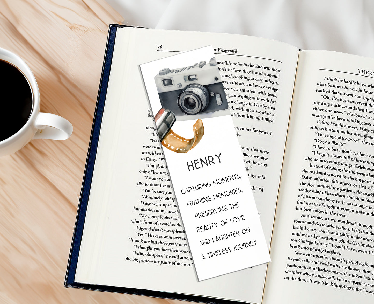 Personalized Photographer Bookmark