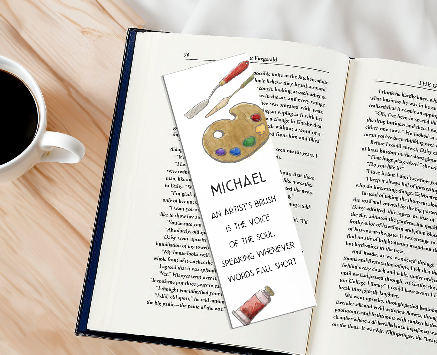 Personalized Artist Bookmark