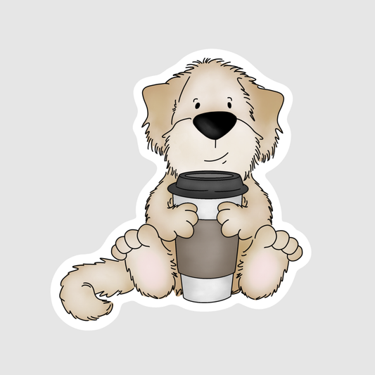 Puppy with Coffee